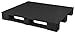 Produktbild Universal Palette 1200x1000 mm aus HDPE-RE Kunststoff schwarz/anthrazit geschlossenes Deck