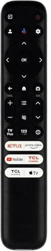 Image of TCL RC813 Replacement Remote for All TCL Android /Google TVs, Compatible with Q /S /FHD /UHD /QLED Series Without Voice Command