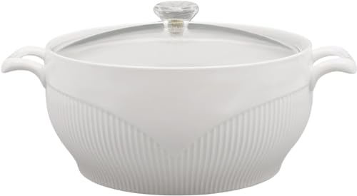 Zxtingshop Ceramic Soup Tureen With Glass Lid thumb #8