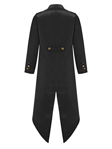 Choomomo Kids Boys Girls Medieval Steampunk Tuxedo Halloween Vampire Tailcoat Jacket Victorian Frock Coat2