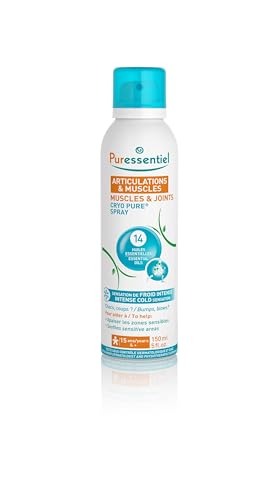Puressentiel - Articulaciones y Músculos - Spray Cryo Pure - Efecto frío intenso, rápido, y duradero - Dolores inflamatorios - 150 ml