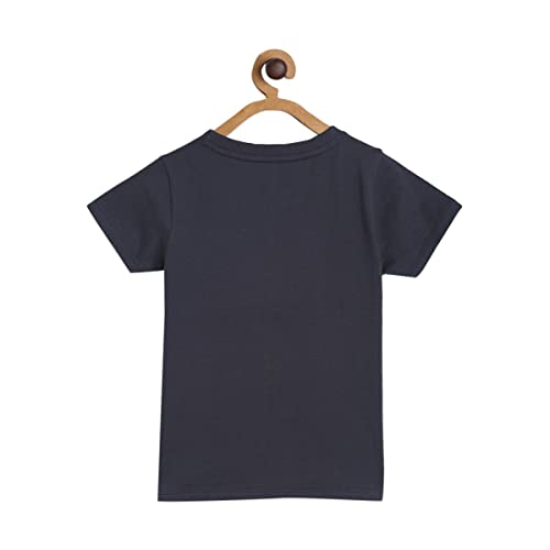 Image of miniklub Boys Round Neck Short Sleeve Knitted Cotton T-Shirt (Pink Color)
