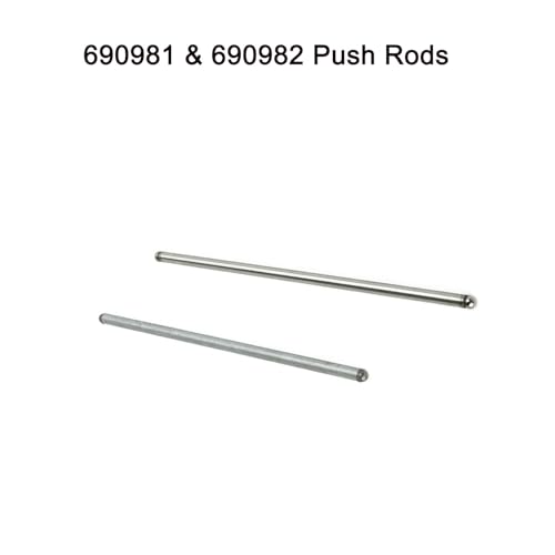 Image of Push Rod Set & Valve Cover Gasket 690981 690982 498745 690971 Rocker Cover Gasket Replaces 273486 Compatible with Brig & Straton