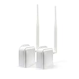ANJIELO SMART Wireless Bridge Point-to-Point Long Range Wireless Access with 20DBi High-Gain Antenna, 2.4G WiFi Bridge Supports 3000ft Outdoor Transmission Distance