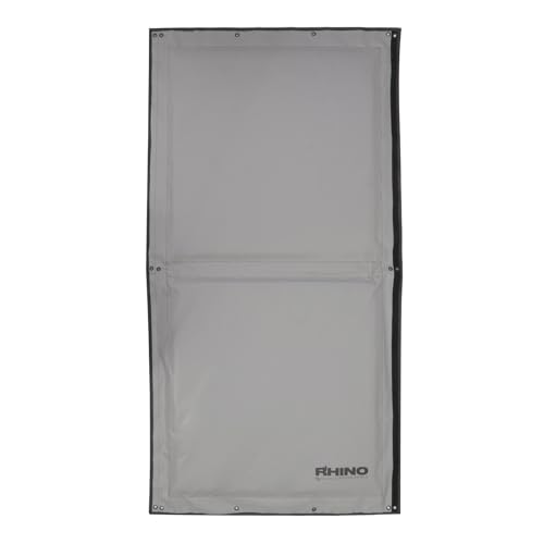 RHINO SOUND SHIELD 2nd Gen 95 x 52 inch Gary Soundproof Sound Absorbing Blanket Noise Barrier Acoustic Solution Application for Construction Site Outdoor Concert Machinery Shop
