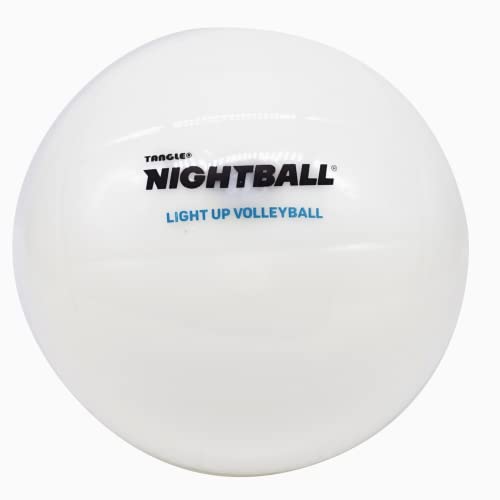 Nightball Volleyball Led Volleyball - Light Up Glow In The Dark Volleyball - Outdoor Volleyball For Teens - Teenage Old Gift - Volleyball Gear (White) #TOP5