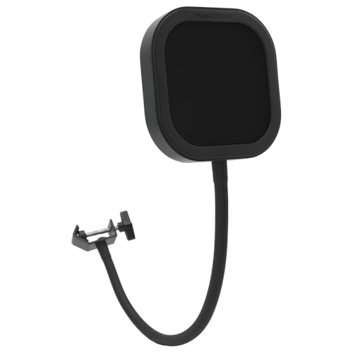 Flex Pro Pop Filter Interchangeable Metal, Mesh, foam Windscreen Microphone Shield, Aluminum Frame, Music Studio Recording, Heavy Duty Flexible 360° Gooseneck (Classic Black Pop Filter)