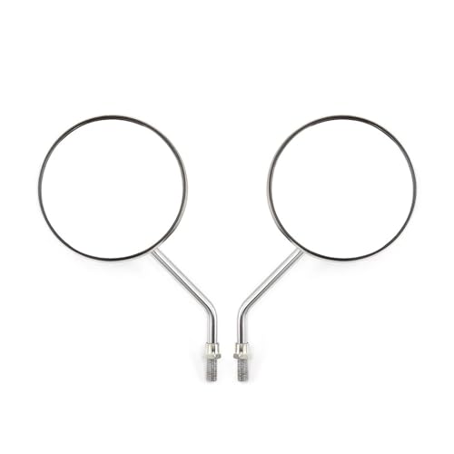 Espejo retrovisor de motocicleta universal modificado redondo con tornillos 3