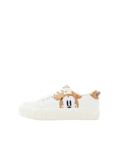 Desigual Damen Shoes_Street_Mickey Cork 1000 White, 40 EU