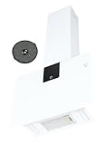 K&H Kopffreie Dunstabzugshaube 60cm Wandhaube [UMLUFT & ABLUFT]   Abzughaube mit Metall Fettfilter   Dunstabzug   LED   Bürstenloser Motor   VH 60W   300 m³/h   Energkieklasse A+ (Weiß)
