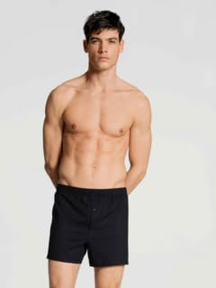 Men's Cotton Code Boxer, 24090, Black, M2