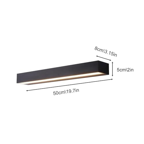 Aplique de pared exterior LED negro e impermeable para iluminar el porche 3