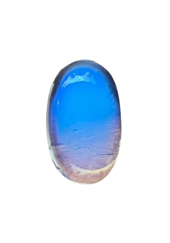 Pierre de lune arc-en-ciel ovale pour la fabrication de bijoux artisanaux et colliers DIY