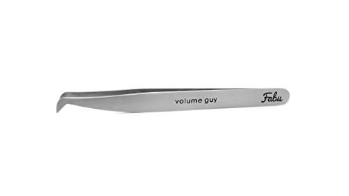 HUSKY (VOLUME GUY) by Fabu PRO Professional False Eyelash Extension Tweezers – Lash Extension Tools for Lash Fan Application & Design – Smooth Stainless Steel Grip & Firm-Tension Precision