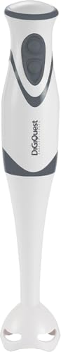 Digiquest HANDY 250 S2 Batidora de inmersión – Doble velocidad, brazo desmontable, mango ergonómico y ojal de sujeción (gris)
