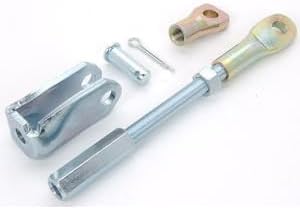 JEGS Brake Pedal Rod Extension and Clevis Kit | 3/8-24 Threads | Includes One Each Of 1.5" Extension, 2.5" Extension, 4.75" Extension, And Clevis With Pin