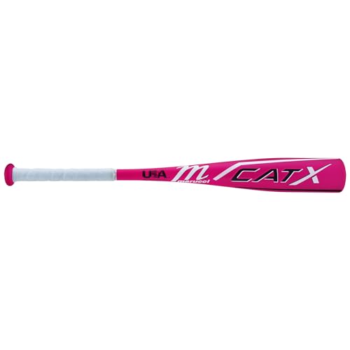 MARUCCI CATX USA -11 Aluminum TEE Ball BAT, Pink, 2 5/8\" Barrel, 26\" / 15 oz