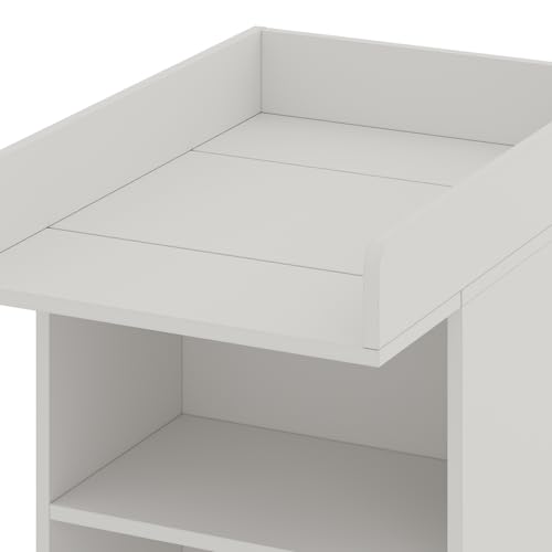 Meuble à langer bébé blanc Mona Vicco 60x103.5cm table de soin