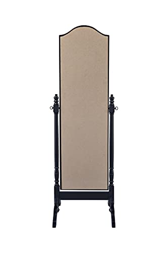 Coaster Home Furnishings Transitional Cheval Floor Mirror With Arched Top Black #TOP4