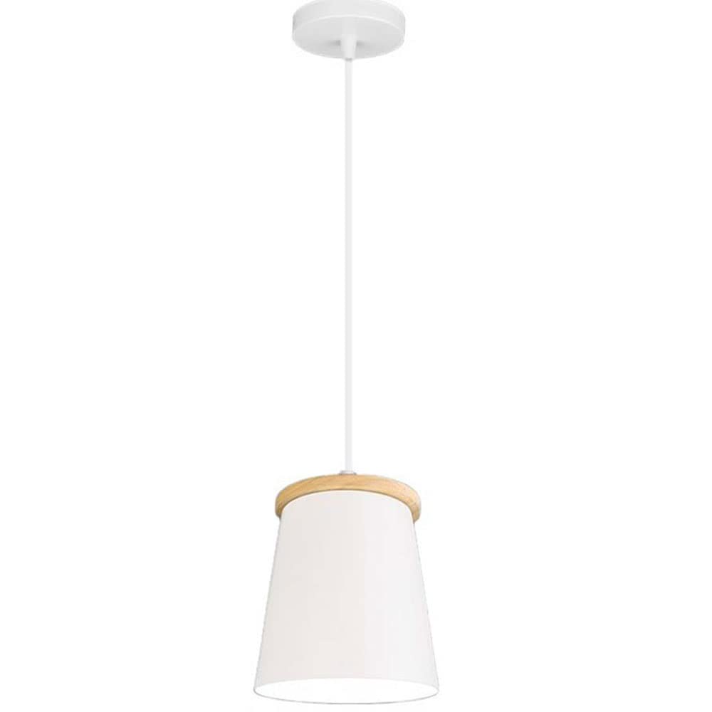 Lustre industriel E27 design tasse d'eau blanche pour éclairage de bar
