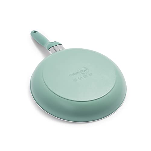 Image of GreenPan Rio Healthy Ceramic Nonstick, Frypan Set, 8 inch and 10 inch, Turquoise