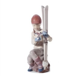 Lladro Take A Breath Porcelain Figurine
