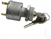 EZGO Ignition Switch for TXT, Medalist, and Marathon Gas or Electric Models (1981 and Up) - 2 Prong Aftermarket Key Switch