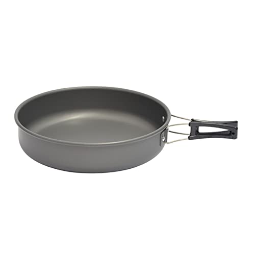 BESPORTBLE Cooking Pan Large Base 22cm Outdoor Frying Pot Cooker Multi-functional Camping Utensil Non-stick Cooking Pot for Hiking