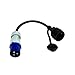 Produktbild CEE Kabel Adapter Stecker auf Schutzkontakt-Kupplung IP44 Electraline spritzwassergeschützt I H07RN-F 3G2,5 / 16A für Camping,Caravan und Wohnwagen etc