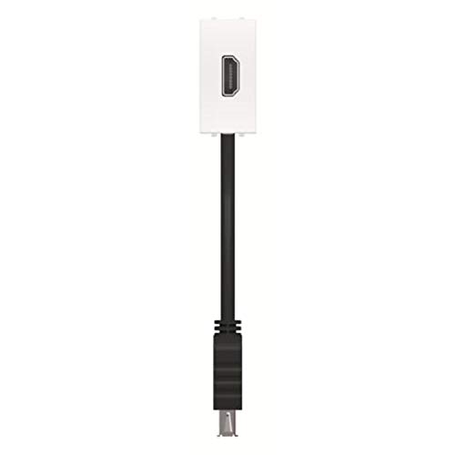 Toma HDMI hembra-hembra blanca 20cm N2155.71 BL para pared y audio 1