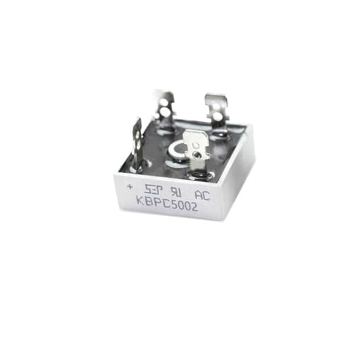Diodes de pont redresseur KBPC5002 et KBPC-25, pack de 5 redresseurs de tension alternative continu