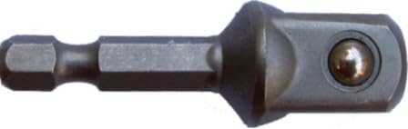Tork Craft Socket Adaptor 1/2'M Sq X 50Mm 1/4'M Hex Shank Carded