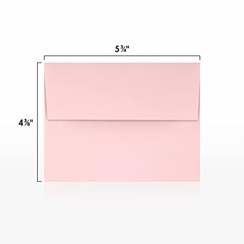 Luxpaper A2 Invitation Envelopes | Peel & Press | 4 3/8" X 5 3/4" | Candy Pink | 80Lb. Text | 50 Qty #TOP2
