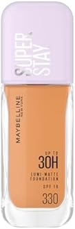 Maybelline New York Super Stay Lumi-Matte Liquid Foundation - 330, Up To 30H Long Wear, Water & Transfer Proof. SuperStay Lumi-Matte Liquid Foundation comes with Non-comedogenic & Vegan Formula | 35ml