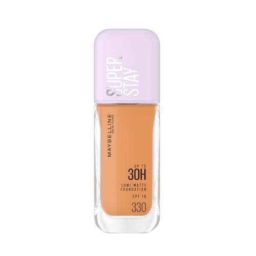 Maybelline New York Super Stay Lumi-Matte Liquid Foundation - 330, Up To 30H Long Wear, Water & Transfer Proof. SuperStay Lumi-Matte Liquid Foundation comes with Non-comedogenic & Vegan Formula | 35ml