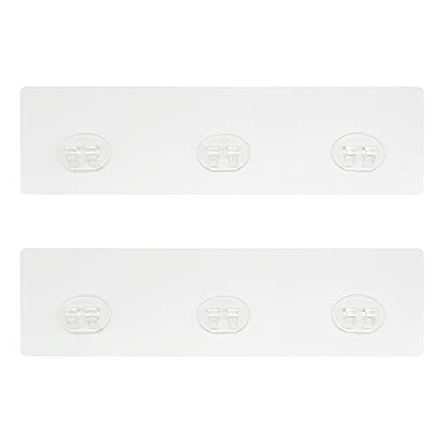 2 Pieces Shower Caddy Replacement Transparent Strong Adhesive Patch for Shower Caddy Soap Holder No Drilling Bathroom Storage Shelves and Kitchen Racks Holder