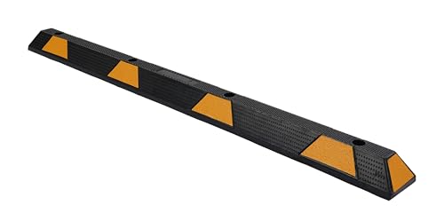 MOTORHOT 72 Inch Rubber Car Parking Guide Stopper for Garage Parking Curb