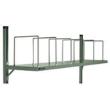 4-6VACS Flat Cantilevered Shelf for 72" Workbench, 14 and 16 Gauge Steel, Gray, 64" Length, 16" Height