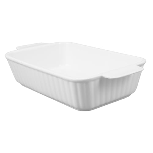 MAGICLULU Fuente Para Horno Cerámica Con Asas Dobles Plato De Cerámica Para Ensaladas Sartén De Utensilios De Cocina