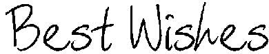 Art Stamps 7020B Scribbled Best Wishes Stamp, Black — image 1