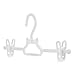 Hangerworld Lot de 20 cintres en Plastique à Pinces pour Pantalons/Jupes Enfant Blanc - 30cm