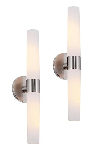 Kira Home Duo 21" Modern Wall Sconce Bathroom Vanity Light, 2-Light, Pack of 2