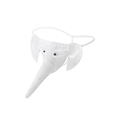 Sunspice Men String Gag gift Animal Thong Funny G String T-Back Sexy Halloween Elephant Costume Underwear