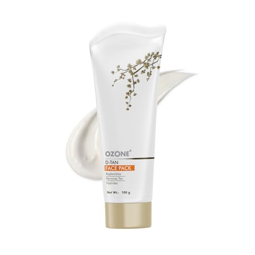 Ozone D-Tan Face Pack | Removes Tan, Minimizes Pores & Deeply Hydrates | 100 gm | Enriched with Arbutin, Kaolin Clay & Shea Butter | For Men & Women | All Skin Types