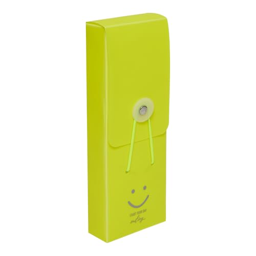 ESTOJO MULTIUSO PP VERTICAL - AMARELO NEON