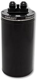 Vibrant 4in OD Universal Catch Can 2.0 w/ Integrated Filter Aluminum - Anodized Black (12695)