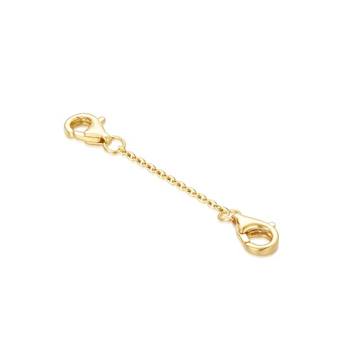 Image of 10k 14k Real Gold 1 inch /1.5 inch /2 inch /2.5 inch /3 inch /4 inch /5 inch Necklace Extender, Necklace Bracelet Extender Chain, Durable Gold Extender Chain, Adjustable Extension Chain for Necklace Bracelet Anklet