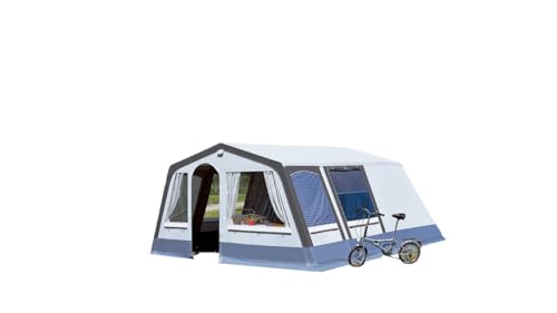 dwt Camping Zelt Villa II, Familienzelt in 2 Größen für 4 oder 6 Personen, geräumiges Steilwandzelt inkl. wasserdichter Bodenwanne, Größe:Gr. 4