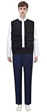 Occipa Adult Han Solo Costume Men Han Solo Cosplay Shirt Vest Pants Uniform Full Set for Halloween (Black, Large)