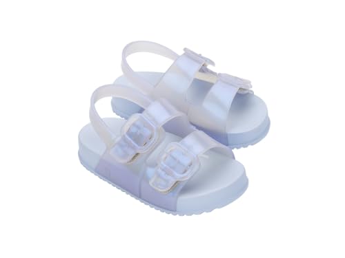 mini melissa Cozy Jelly Sandals for Toddlers & Little Kids - Summer Sandal w/Adjustable Back Strap, Jelly Shoes for Girls & Boys2